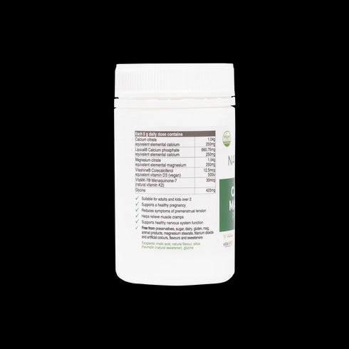 Calcium & Magnesium plus K2 & D3 (Lemon-Lime) 150g powder-Matakana Pharmacy